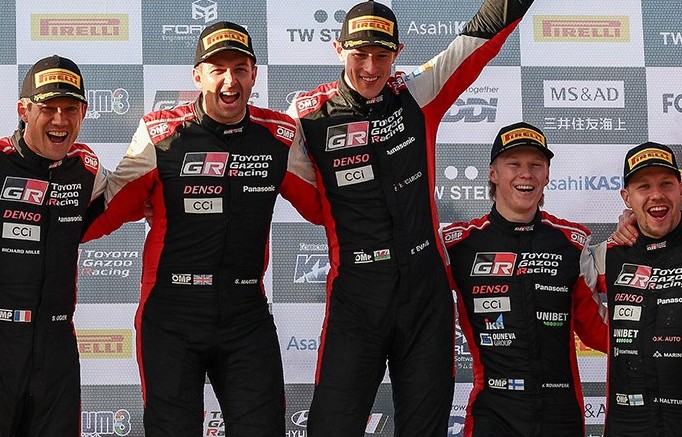 TOYOTA GAZOO Racing Tuntaskan WRC 2023 dengan Kuasai Podium 1-2-3 Rally Jepang