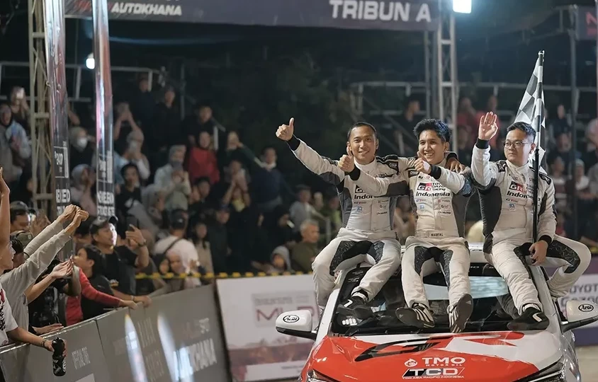 TOYOTA GAZOO Racing Indonesia Sapu Bersih Podium Kelas Paling Bergengsi F di Kejurnas Slalom 2026 Seri ke-1